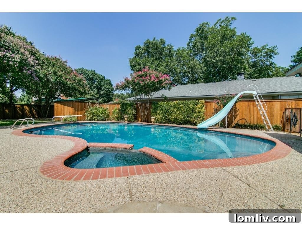 Serene Backyard Pool Area