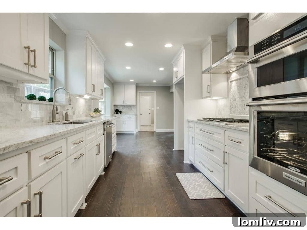 Gourmet Kitchen with Marble Countertops