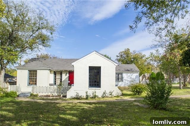 Cute Renovated Brick Cottage Exterior - Oak Cliff Elmwood