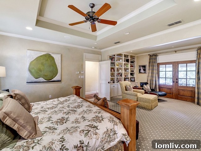 Another perspective of the family room, highlighting its spaciousness and light