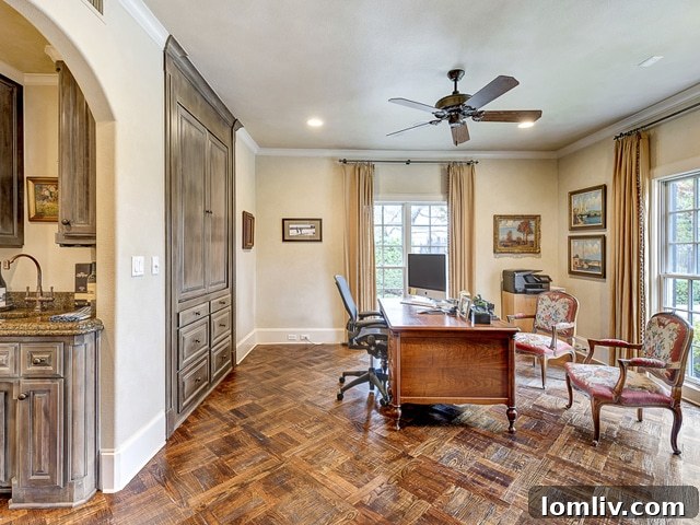 Spacious and inviting living area in the 4604 Alta Drive luxury estate