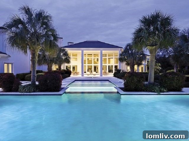 Elegant estate in Kings Gate, Plano, featuring dramatic interiors and floor-to-ceiling windows.
