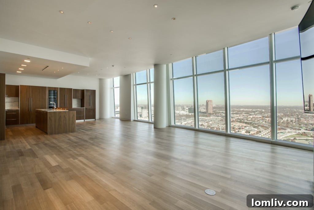 Luxury condominium at Museum Tower, Dallas, with extensive amenities and Arts District views.