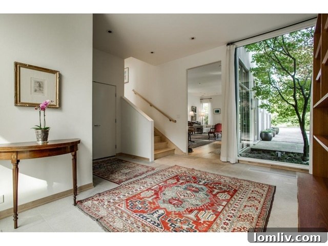 Wildwood Foyer with Natural Light and Art