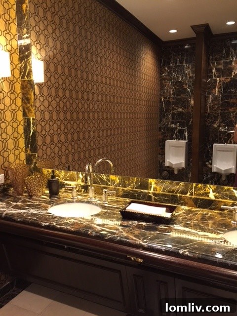 Elegant interior of the Men's Room at The Stoneleigh Residences, featuring high-end finishes and design.