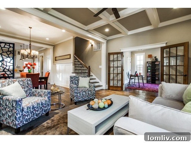 Kings Highway New Build: Modern Decor, Exceptional Finishes 6 Another perspective of the living area showcasing high ceilings and natural light