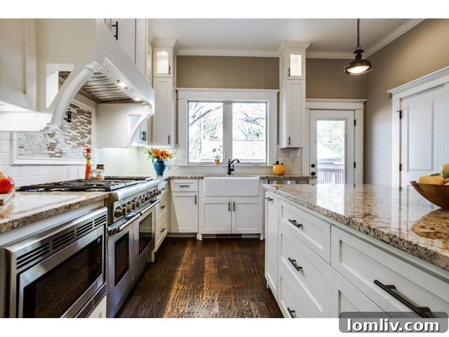 Close-up of the Viking range with pot filler in the gourmet kitchen