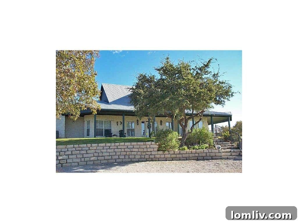 Fred Couch's stunning home in Fort Worth's Lake Oaks Estates, showcasing its unique architectural features and serene surroundings.