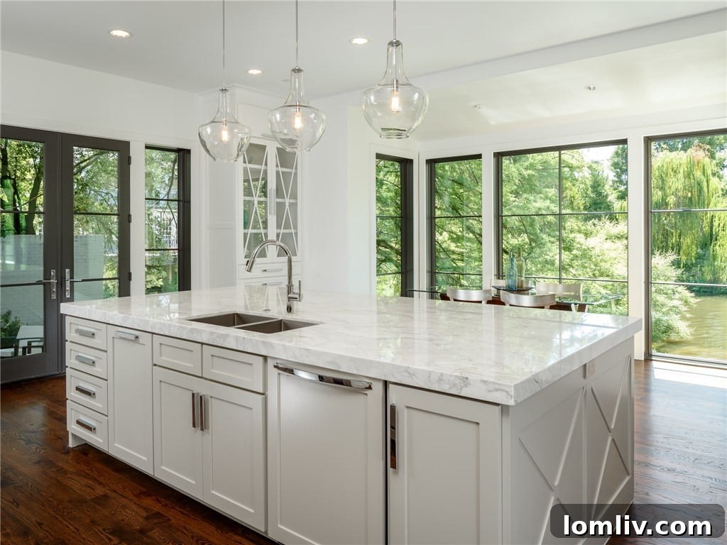 Custom cabinetry and integrated appliances in the modern kitchen