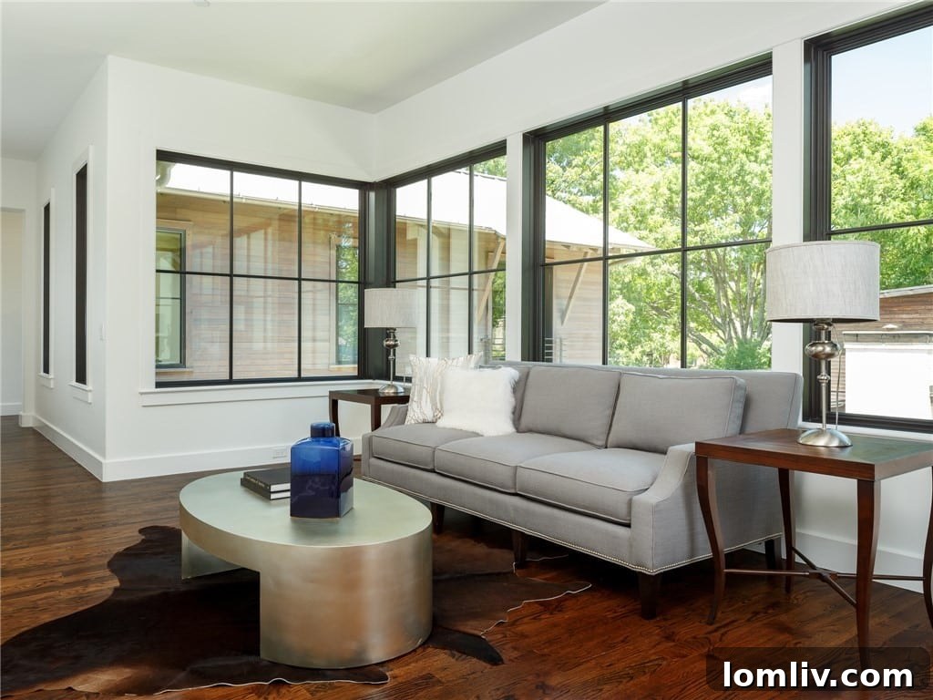 Double vanity in the elegant master bathroom