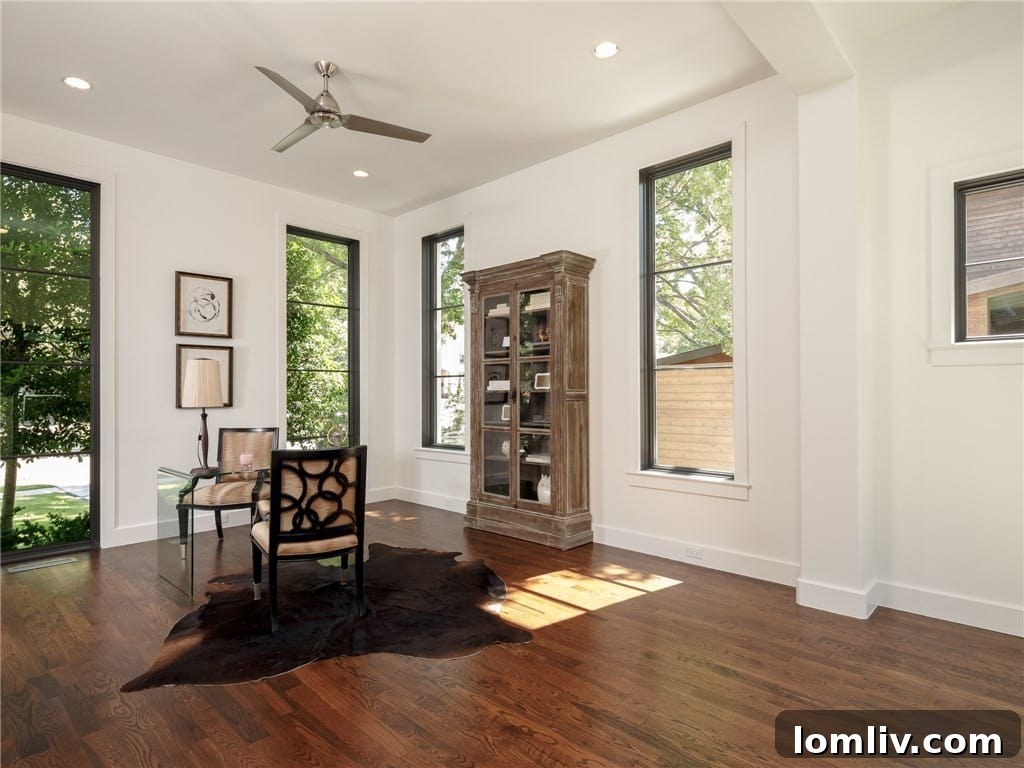 Bright and airy secondary bedroom with ample natural light