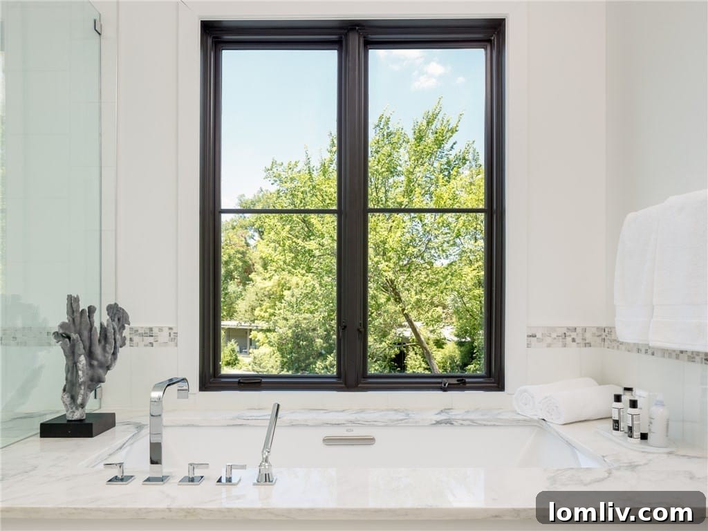 Modern bathroom with stylish fixtures and finishes