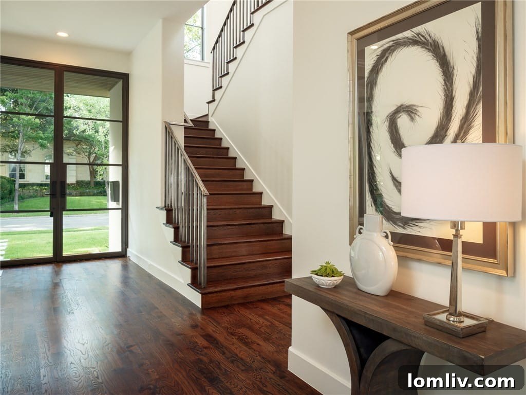 Spacious family room with wet bar and access to wine room