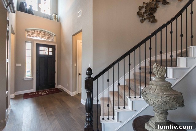 Luxurious kitchen and open living space within the Turnberry model by M/I Homes.