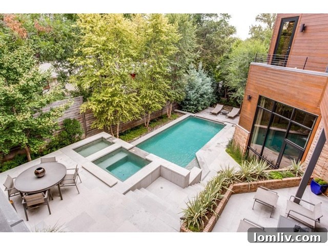 2219 Kessler Woods Ct. Aerial Back - Backyard and Pool Overview