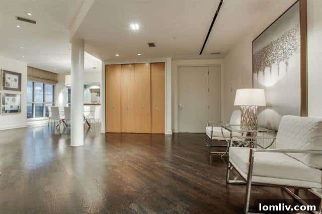 Stylish interior with decorative elements