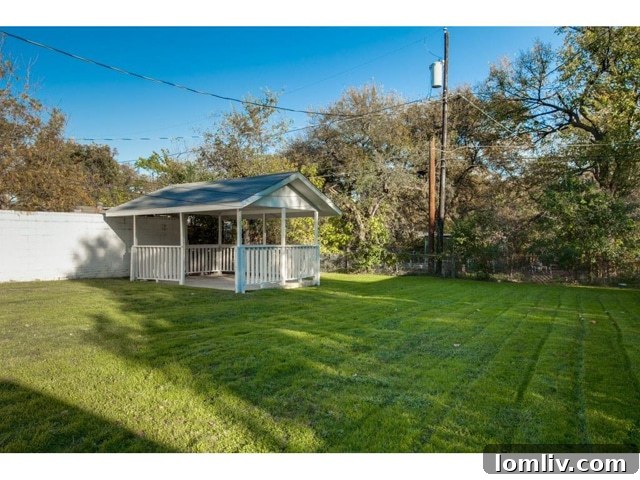 Spacious Backyard with Detached Patio for Entertaining