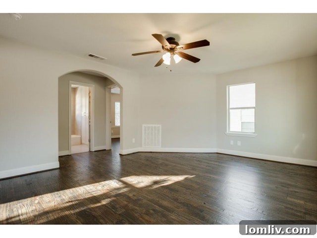 Bright Living Area with Original Archways, Dallas Traditional