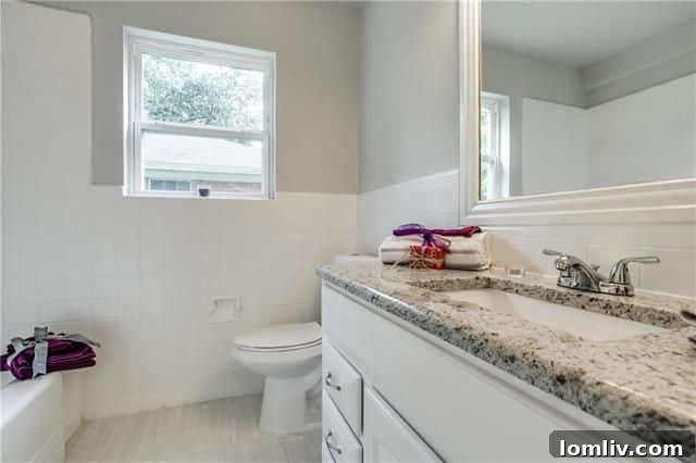 Modern Bathroom with Chic Fixtures - 3544 Ainsworth Dr Dallas