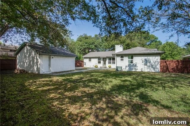 Rear View of Renovated Home and Backyard Space - 3544 Ainsworth Dr Dallas