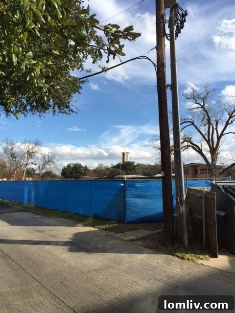 St. Michaels Church aerial view with urban development plans outlined