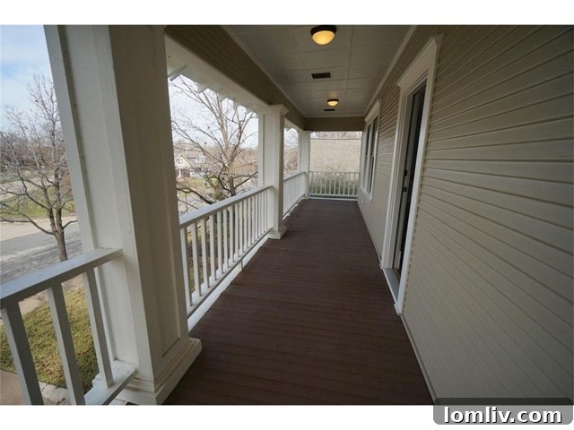 Front Balcony with View of Winnetka Heights