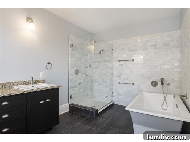Master Bathroom with Elegant Fixtures