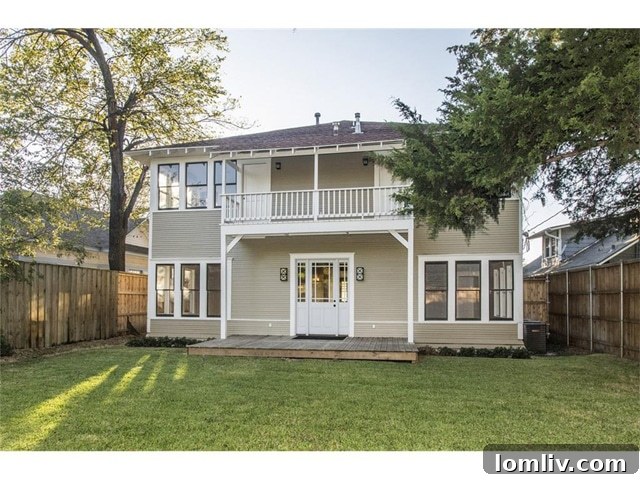 Rear View of the Renovated Historic House