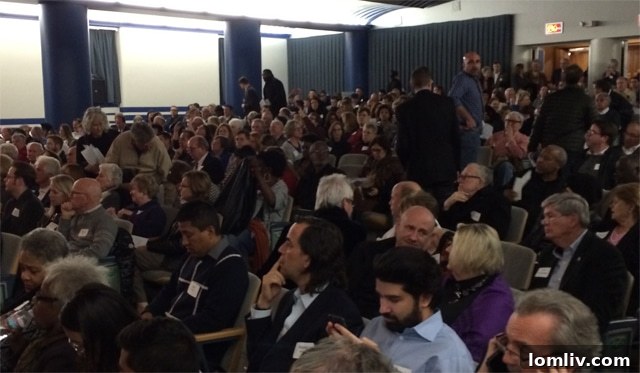 Audience gathered for Fair Park discussion in Dallas