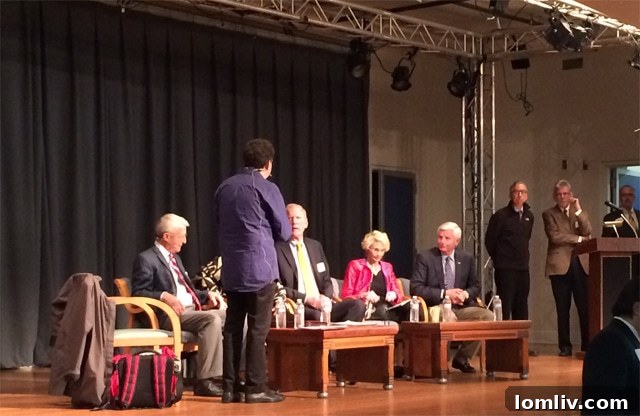 Panelists discussing Fair Park's future with the audience