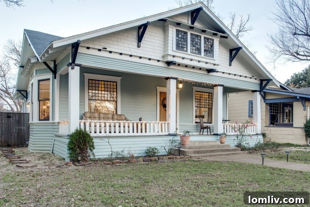 Inviting Front Porch of Charming Historic House