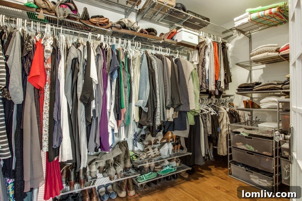 Organized Master Closet with Ample Storage