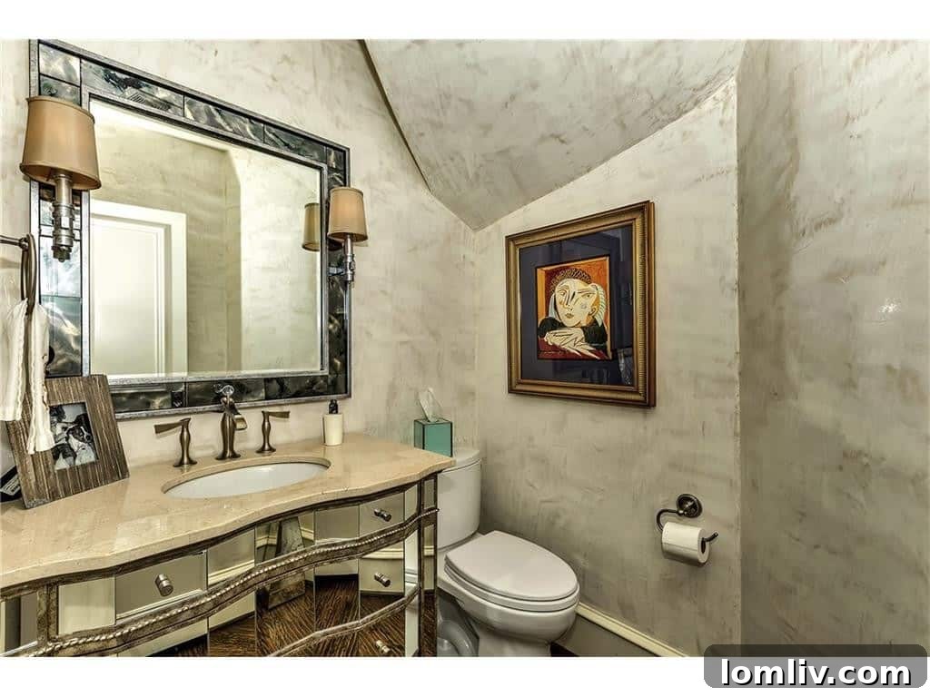 Shay Geyer: Vote for IBB Design's Rising Star in Traditional Home Competition 25 Sophisticated half bath at 5504 Burkett.