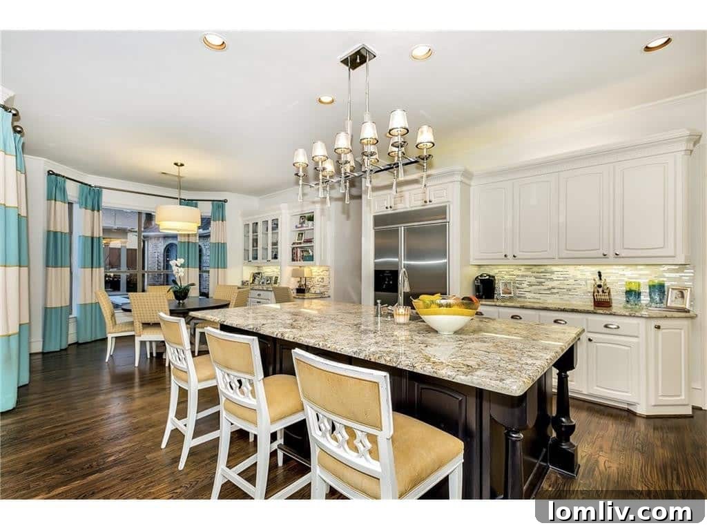 Close-up of the elegant kitchen design in Shay Geyer's home, showing high-end appliances and finishes.