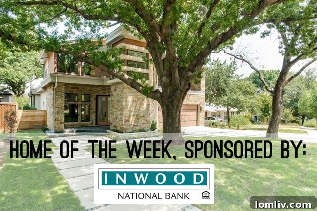 7119 Shook East Dallas Contemporary Home Exterior - Unique Rock Landscaping and Lush Trees