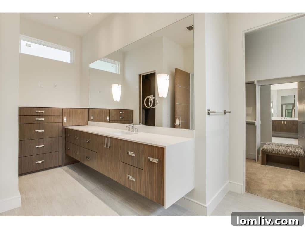 Master Suite View Showcasing Elegant Finishes and Serene Ambiance