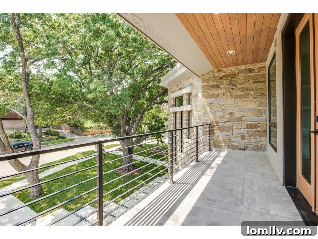 Upstairs Balcony Offering Serene Views and Outdoor Living Space