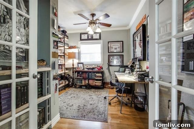 Living room with hardwood floors and natural light 416 S Winnetka Ave