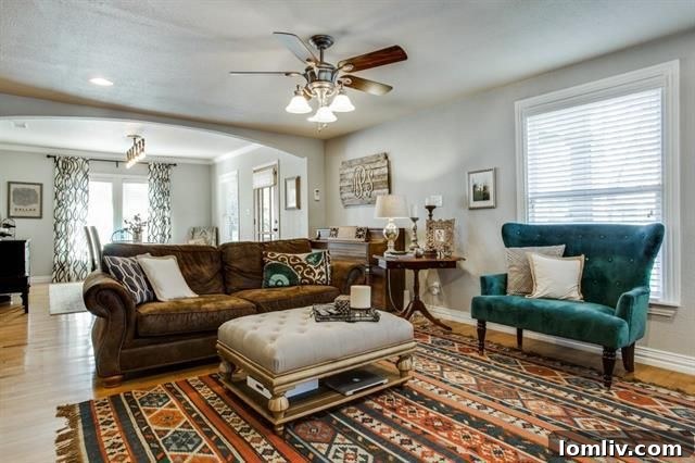 View of kitchen with gas range and golden oak cabinets