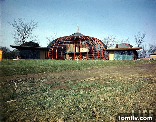 Bruce Goff's Original Round House in Aurora, Illinois