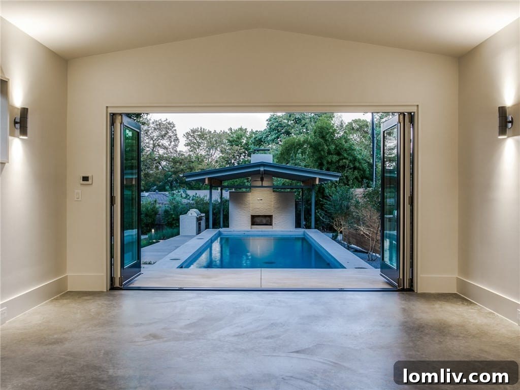 Elegant Pool House and Outdoor Entertainment Space