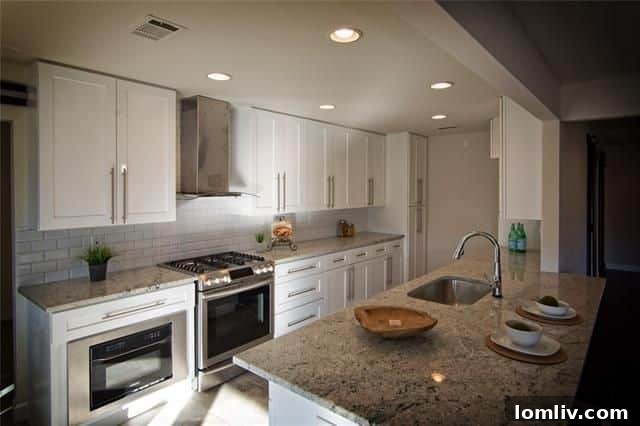 Master bedroom with rustic barn doors leading to an ensuite bathroom