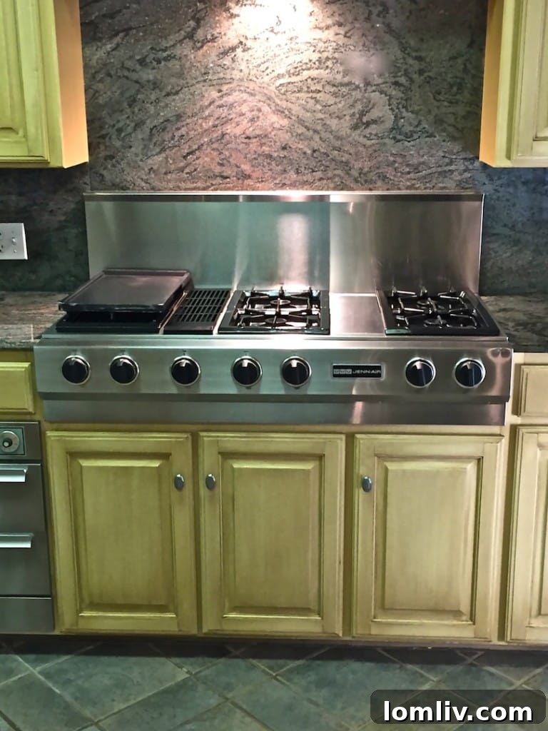 State-of-the-Art Kitchen with Stainless Steel Appliances and Sub-Zero Refrigeration