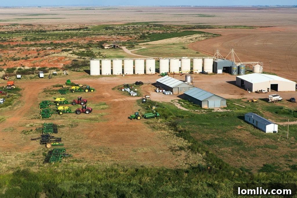 A wide shot of Waggoner Ranch, emphasizing its vastness and natural beauty.