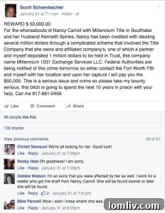 Millennium Title Seizure: One Investor's Million-Dollar Nightmare 2 Nancy Carroll Millennium Title Company