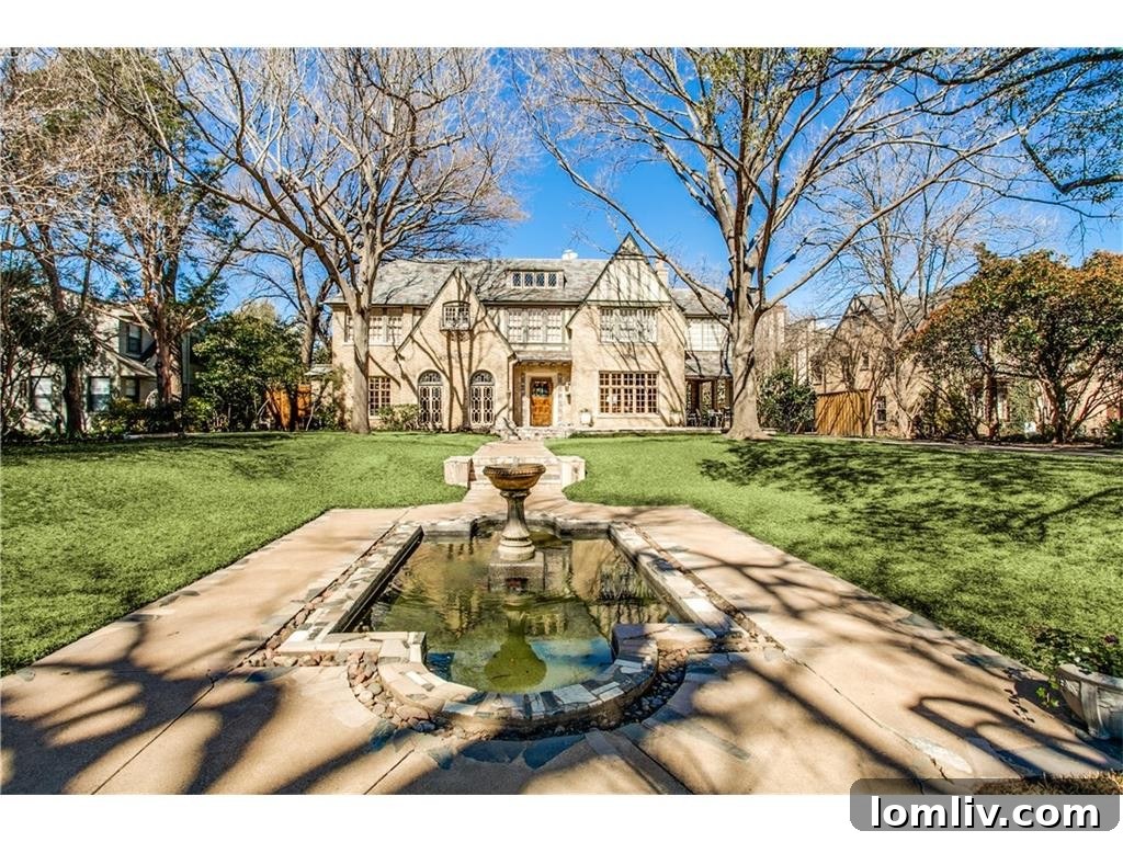 Tudor Home Entrance with Unique Facade Details