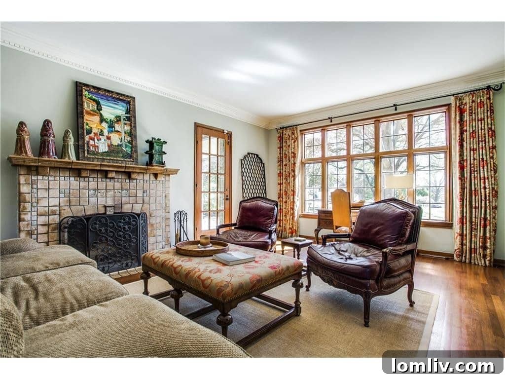 Elegant Dining Room with Detailed Windows