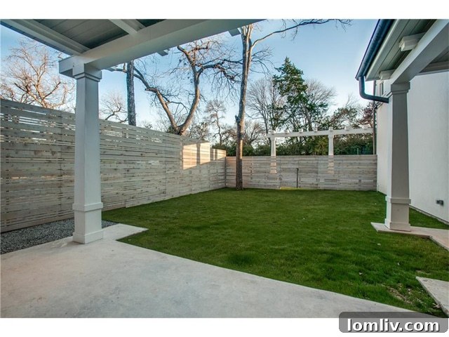Spacious Side Yard Ready for a Pool