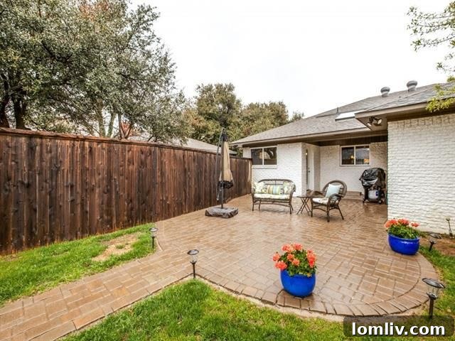 Modern light fixture and clean lines in the renovated interior