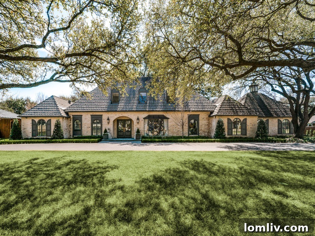 5330 Pebblebrook Drive Dallas TX - French Traditional Luxury Home Exterior